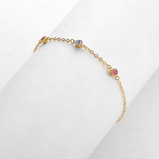 Birthstone Station Bracelet