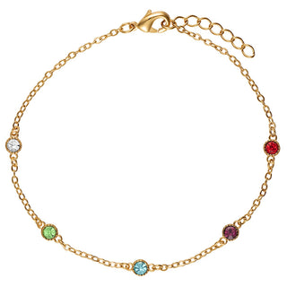 Birthstone Station Bracelet