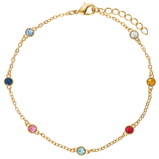 Birthstone Station Bracelet