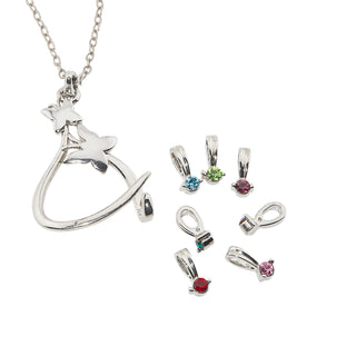 Personalized Butterfly Slider Charm Necklace