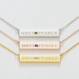 UNSTOPPABLE Birthstone Empowerment Necklace