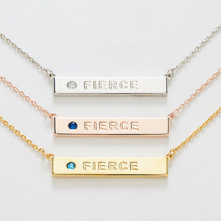 FIERCE Birthstone Empowerment Necklace