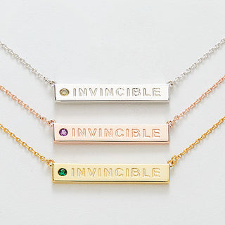 INVINCIBLE Birthstone Empowerment Necklace