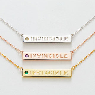 INVINCIBLE Birthstone Empowerment Necklace