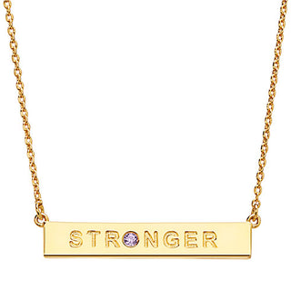 STRONGER Birthstone Empowerment Necklace