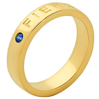 FIERCE 14K Gold Plated Birthstone Empowerment Ring