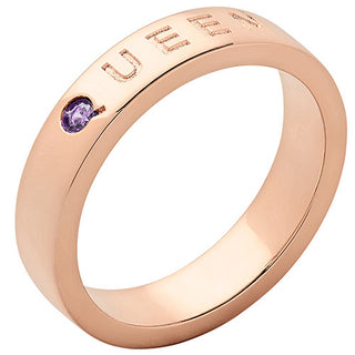 QUEEN 14K Rose Gold Plated Birthstone Empowerment Ring