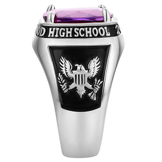 Men's Traditional Prong station Birthstone Class Ring