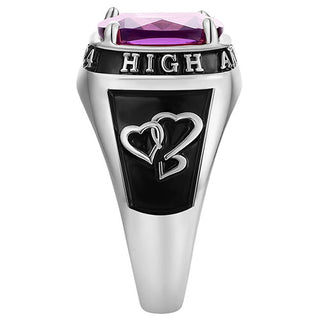 Women's Traditional Prong station Birthstone Class Ring
