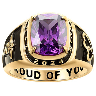 Ladies Traditional Birthstone Class Ring – Limoges Jewelry