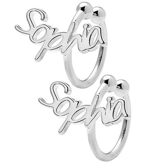 Sterling Silver Personalized Name Ear Cuffs