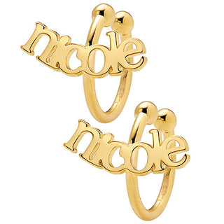 Sterling Silver Lowercase Name Ear Cuffs