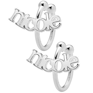 Sterling Silver Lowercase Name Ear Cuffs