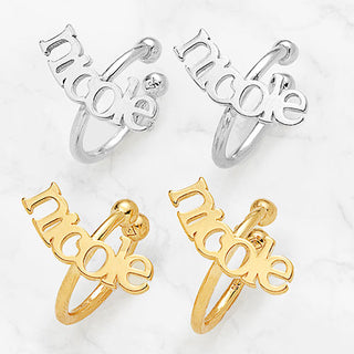 Lowercase Name Ear Cuffs