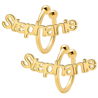Sterling Silver Personalized Name Ear Cuffs
