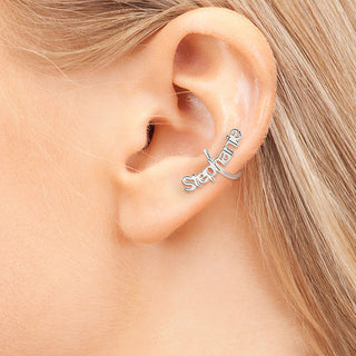 Sterling Silver Personalized Name Ear Cuffs