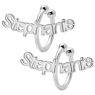 Sterling Silver Personalized Name Ear Cuffs