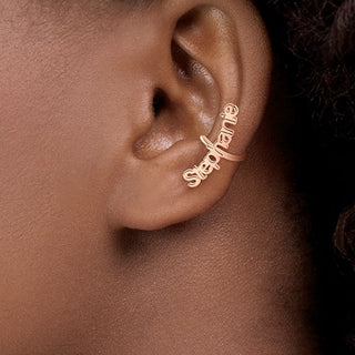 Sterling Silver Personalized Name Ear Cuffs