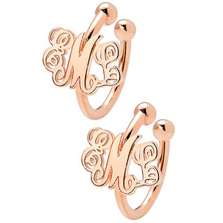 Monogram Ear Cuffs