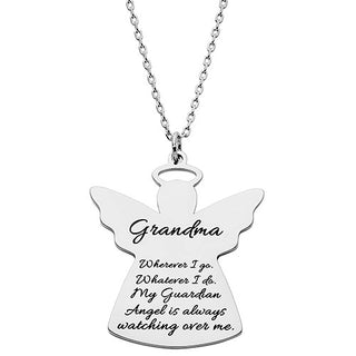 Personalized Memorial Angel Necklace