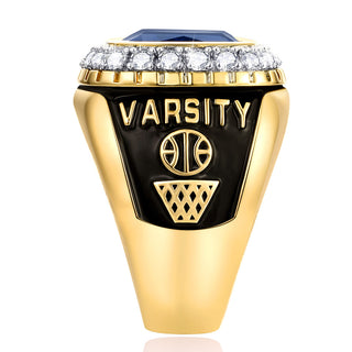 Men's 14K Gold Plated CZ Encrusted Class Ring