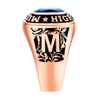 Men's 14K Rose Gold Plated CELEBRIUM Large Traditional Class Ring