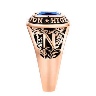 Women's  14K Rose Gold Plated CELEBRIUM Large Traditional Class Ring