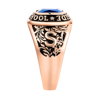 Women's  14K Rose Gold Plated CELEBRIUM Large Traditional Class Ring