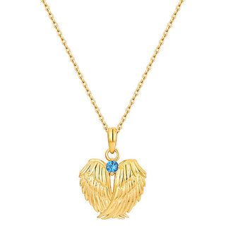 Memorial Angel Wings with Birthstone