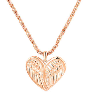 Memorial Message and Personalized Angel Wings Necklace