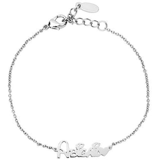 Whimsical Font Name with Heart Bracelet