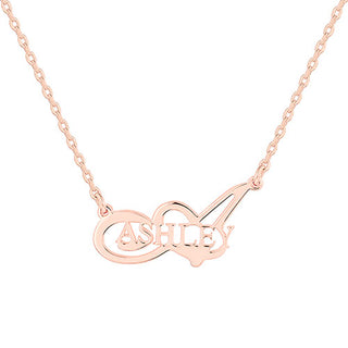 Script Initial and Name Necklace