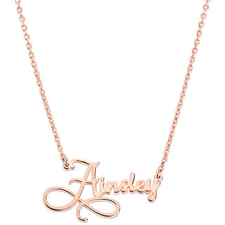 Silver Infinity Symbol Name Necklace