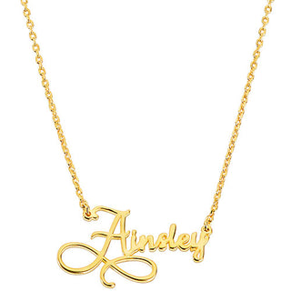 Sterling Silver Script Infinity Name Necklace