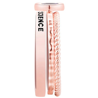 Women's Rose Gold over Sterling Marquise Birthstone Stackable Class Ring