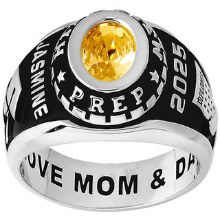 Ladies CELEBRIUM Traditional Oval Stone Class Ring