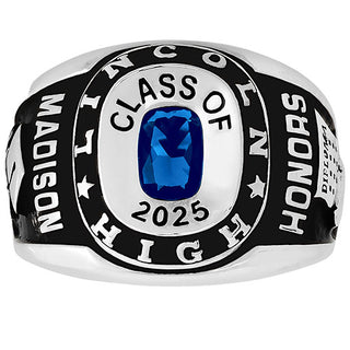 Ladies CELEBRIUM Double Row Traditional Class Ring