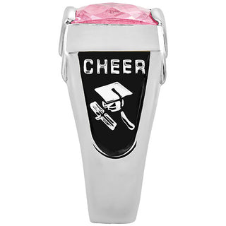 Ladies Platinum Plated CELEBRIUM Art Deco Class Ring