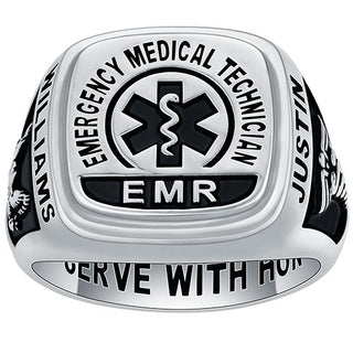 Men's Sterling Silver EMR First Responder Ring