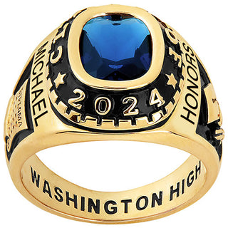 Men's 14K Celebrium Birthstone 2024 Class Ring