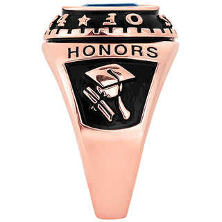 Men's 14K Rose Celebrium Birthstone 2024 Class Ring