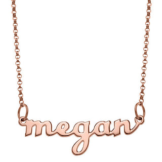 Sterling Silver Kid's Lowercase Script Name 16 Necklace