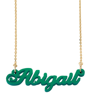 Fancy Script Acrylic Name Necklace
