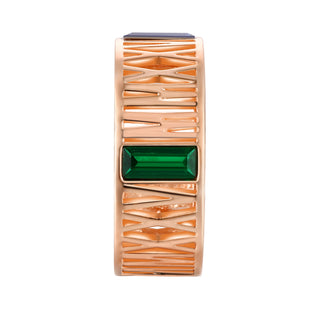 Men's Rose Gold Plated CELEBRIUM Roman Numeral 2025 Birthstone Class Ring