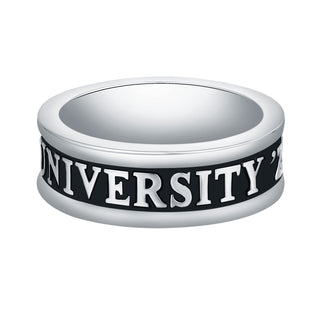 Women's Sterling Silver Personalized Class-Graduation Band Ring