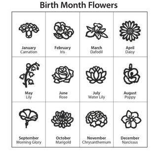 Rose Gold Plated Birthmonth Flower Station Bracelet