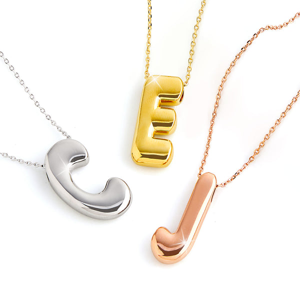 Balloon Initial Necklace – Limoges Jewelry