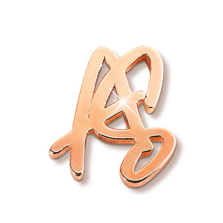 Sterling Silver Stacked Script Initials Earring