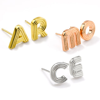Hollywood Marquee Initial Earrings