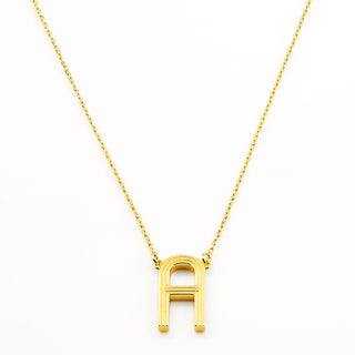 Hollywood Marquee Initial Necklace